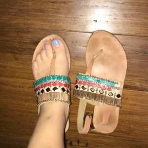 Studded sandals. Size 8 1/2.